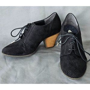 Dr. Scholl's Credit 2 Shootie Lace-up Oxford Ankle Bootie, Black, Women's Size 6